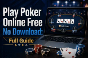 Play poker online for free with no download, featuring browser-based poker games, tables, and beginner-friendly gameplay.