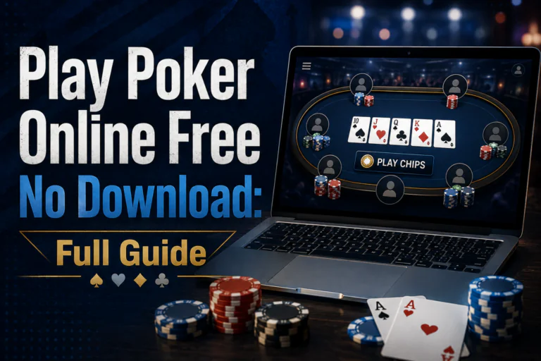 Play poker online for free with no download, featuring browser-based poker games, tables, and beginner-friendly gameplay.